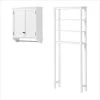 Alaterre Furniture Dover 27 in. W Over Toilet Space Saver with Open Shelving, 27 in. W Wall Storage Cabinet, 2-Doors and Towel Rod in White -Toilet Storage Shop white alaterre furniture over the toilet storage ando723wh 64 1000