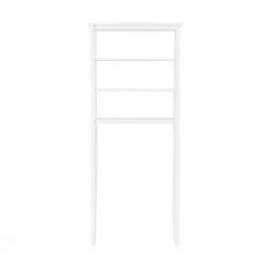 Alaterre Furniture Dover 27 in. W Over Toilet Space Saver with Open Shelving, 27 in. W Bathroom Shelf with 2-Towel Rods in White -Toilet Storage Shop white alaterre furniture over the toilet storage ando724wh 4f 1000