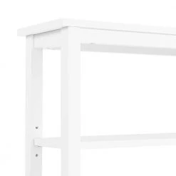 Alaterre Furniture Dover 27 in. W Over Toilet Space Saver with Open Shelving, 27 in. W Bathroom Shelf with 2-Towel Rods in White -Toilet Storage Shop white alaterre furniture over the toilet storage ando724wh 76 1000