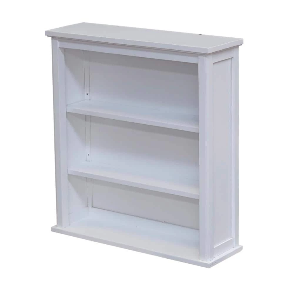 Alaterre Furniture Dorset 27 in. W x 66 in. H x 9 in. D White Over-the-Toilet Storage with Open Shelves 7 Alaterre Furniture Dorset 27 in. W x 66 in. H x 9 in. D White Over-the-Toilet Storage with Open Shelves - Image 5