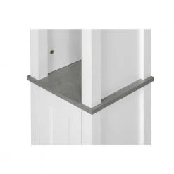 Aurora Decor AMA 11.81 in. W x11.81 in. H x 67.72 in. H D White Over-the-Toilet Storage 1 door 3 storey bathroom side cabinet -Toilet Storage Shop white aurora decor over the toilet storage bsychd2b15 fa 1000