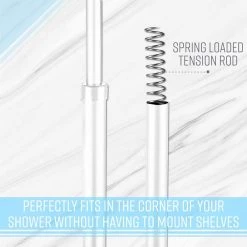 Bath Bliss 4 Tier Corner Shower Organizer in White 11 Bath Bliss 4 Tier Corner Shower Organizer in White -Toilet Storage Shop white bath bliss shower caddies 10000 white 44 1000