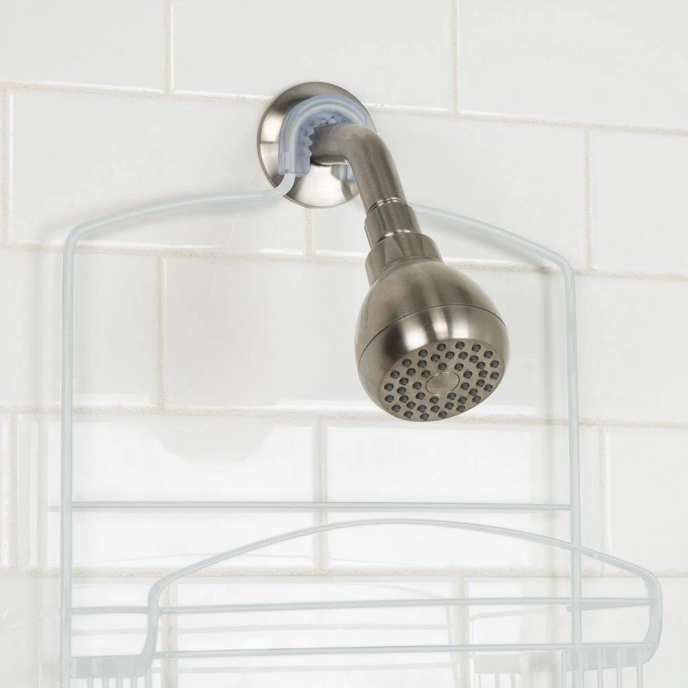 Bath Bliss Ellipse Collection Deluxe Shower Caddy in White 5 Bath Bliss Ellipse Collection Deluxe Shower Caddy in White - Image 3