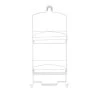 Bath Bliss Ellipse Collection Deluxe Shower Caddy in White 2 Bath Bliss Ellipse Collection Deluxe Shower Caddy in White -Toilet Storage Shop white bath bliss shower caddies 10136 white 64 1000