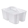Bath Bliss Caddy Basket with Handle in White -Toilet Storage Shop white bath bliss shower caddies 25521 64 1000