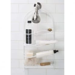 Bath Bliss Rubber Shower Organizer Caddy 11 Bath Bliss Rubber Shower Organizer Caddy -Toilet Storage Shop white bath bliss shower caddies 4006 44 1000