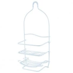 Bath Bliss Curve Design Shower Caddy -Toilet Storage Shop white bath bliss shower caddies 4008 wht 76 1000