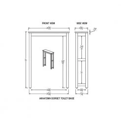 Bolton Furniture Dorset 27 in. W Toilet Base Storage Shelf in White 12 Bolton Furniture Dorset 27 in. W Toilet Base Storage Shelf in White -Toilet Storage Shop white bolton furniture over the toilet storage anva72wh 44 1000