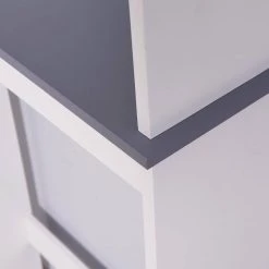 Cadeninc 7.50 in. W x 68.10 in. H x 23.22 in. D White CARB P2 MDF Over-the-Toilet Storage in White -Toilet Storage Shop white cadeninc over the toilet storage zh jmw4565 1f 1000