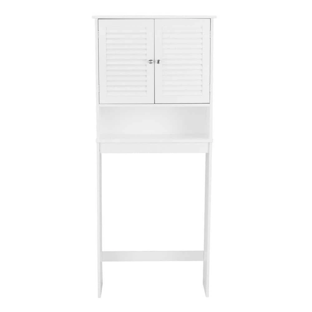 CASAINC 26 in. W x 61.8 in. H x 10 in. D White Over-the-Toilet Storage 3 CASAINC 26 in. W x 61.8 in. H x 10 in. D White Over-the-Toilet Storage