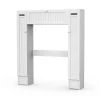 Costway 34.5 in. W x 38.5 in. H x 7 in. D White Over-the-Toilet Storage -Toilet Storage Shop white costway over the toilet storage ghm0008 64 1000