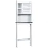 Costway 23.5 in. W x 68.5 in. H x 7.5 in. D White Over-the-Toilet Storage 1 Costway 23.5 in. W x 68.5 in. H x 7.5 in. D White Over-the-Toilet Storage -Toilet Storage Shop white costway over the toilet storage hw65931 64 1000