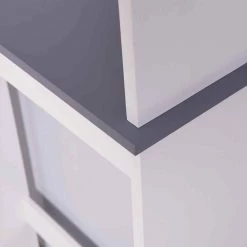 EPOWP 23.2 in. W x 68 in. H x 7.5 in. D White Over-the-Toilet Storage -Toilet Storage Shop white epowp over the toilet storage w4093pbh1565 fa 1000