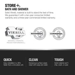 Sterling Store+ Family 12-Piece Shelf Kit in White -Toilet Storage Shop white finish sterling shower caddies 88038700 0 4f 1000