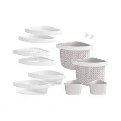Toilet Storage Shop 2 Sterling Store+ Family 12-Piece Shelf Kit in White