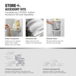 Sterling Store+ Family 12-Piece Shelf Kit in White -Toilet Storage Shop white finish sterling shower caddies 88038700 0 a0 1000