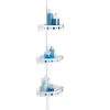 Glacier Bay 3-Tier Tension Corner Pole Shower Caddy in White 1 Glacier Bay 3-Tier Tension Corner Pole Shower Caddy in White -Toilet Storage Shop white glacier bay shower caddies 2172wwhd 64 1000