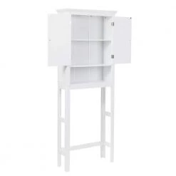 Glitzhome 26 in. W x 68.26 in. H x 9.25 in. D White Over-the-Toilet Storage 14 Glitzhome 26 in. W x 68.26 in. H x 9.25 in. D White Over-the-Toilet Storage -Toilet Storage Shop white glitzhome over the toilet storage gh1517002240 44 1000