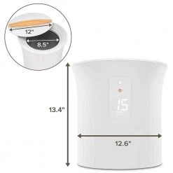 LIVEFINE Hot Towel Warmer for Spa with LED Display -Toilet Storage Shop white livefine towel warmers lfhttwl02wh 4f 1000