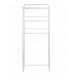 Mind Reader 23.6 in. W x 57.50 in. H x 10 in. D White Over-the-Toilet Storage