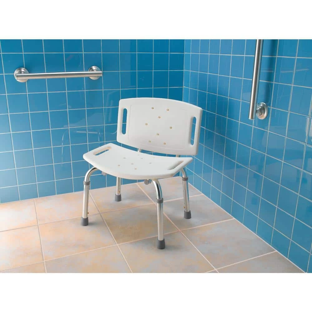 MOEN Adjustable Shower Chair in White 7 MOEN Adjustable Shower Chair in White - Image 5