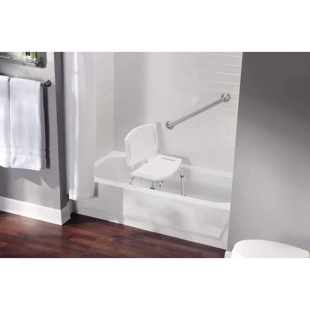 MOEN Adjustable Shower Chair in White 5 MOEN Adjustable Shower Chair in White - Image 3
