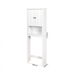 Nestfair 24 in. W x 67 in. H x 8 in. D White Over-the-Toilet Storage -Toilet Storage Shop white nestfair over the toilet storage l35619w409 76 1000
