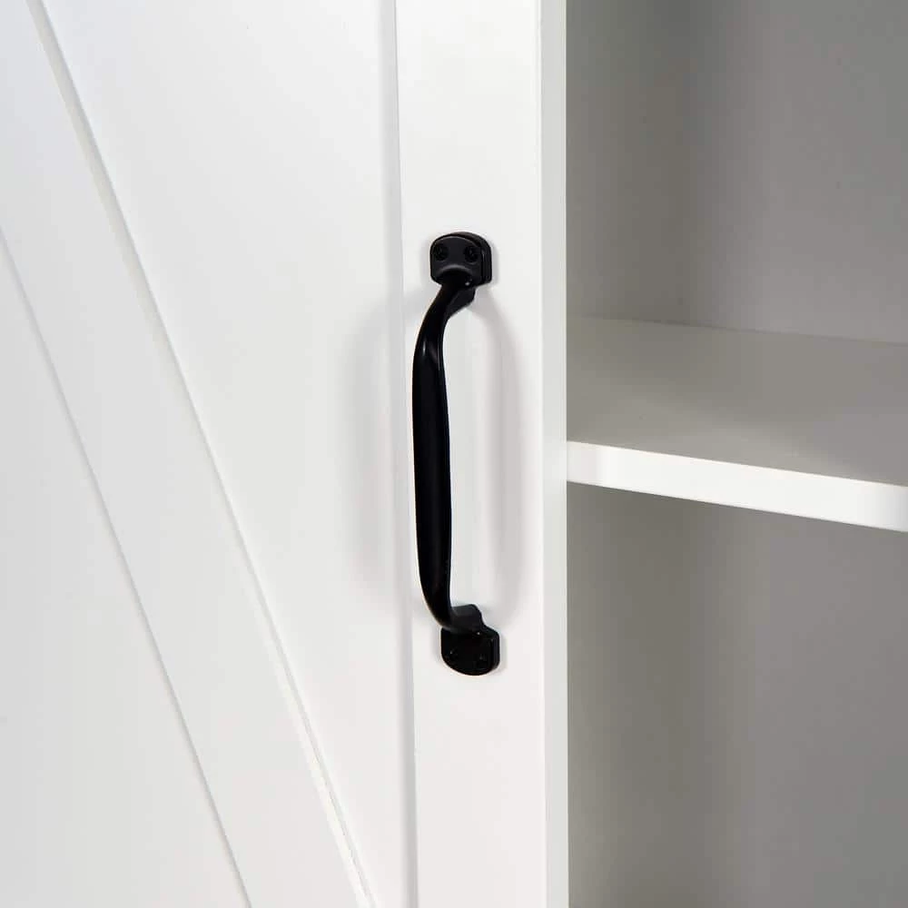 Nestfair 27.16 in. W x 66.93 in. H x 9.06 in. D White Over-the-Toilet Storage in White 6 Nestfair 27.16 in. W x 66.93 in. H x 9.06 in. D White Over-the-Toilet Storage in White - Image 4