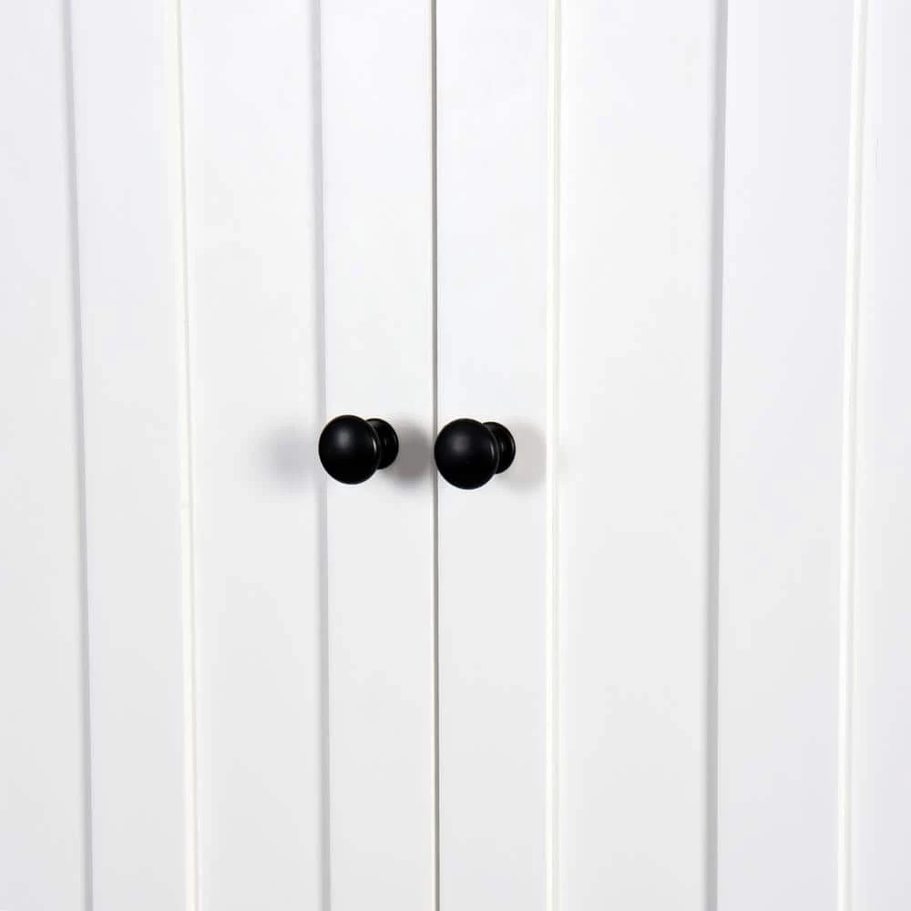 Unbranded 23.62 in. W x 7.72 in. D x 67.32 in. H White Wood Bathroom Over-the-Toilet Storage Cabinet with Adjustable Shelf 5 Unbranded 23.62 in. W x 7.72 in. D x 67.32 in. H White Wood Bathroom Over-the-Toilet Storage Cabinet with Adjustable Shelf - Image 3