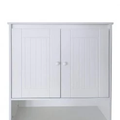 Unbranded 30.6 in. W x 68.2 in. H x 9.8 in. D White Over-the-Toilet Storage Space Saver -Toilet Storage Shop white over the toilet storage aybszhd1598 4f 1000