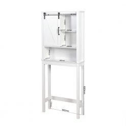 Unbranded 27.16 in. W x 67 in. H x 9.06 in. D White MDF Over the Toilet Storage Cabinet 18 Unbranded 27.16 in. W x 67 in. H x 9.06 in. D White MDF Over the Toilet Storage Cabinet -Toilet Storage Shop white over the toilet storage aybszhd892 76 1000