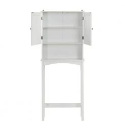 Unbranded 24 in. W x 62 in. H x 9 in. D White MDF Home Over-the-Toilet Storage for Bathroom with Adjustable Shelf -Toilet Storage Shop white over the toilet storage ba 50aak 77 1000