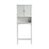 Maincraft 23.6 in. W x 62 in. H x 8.9 in. D White MDF Over-the-Toilet Storage with Adjustable Shelf 1 Maincraft 23.6 in. W x 62 in. H x 8.9 in. D White MDF Over-the-Toilet Storage with Adjustable Shelf -Toilet Storage Shop white over the toilet storage hhk 194550aak 64 1000
