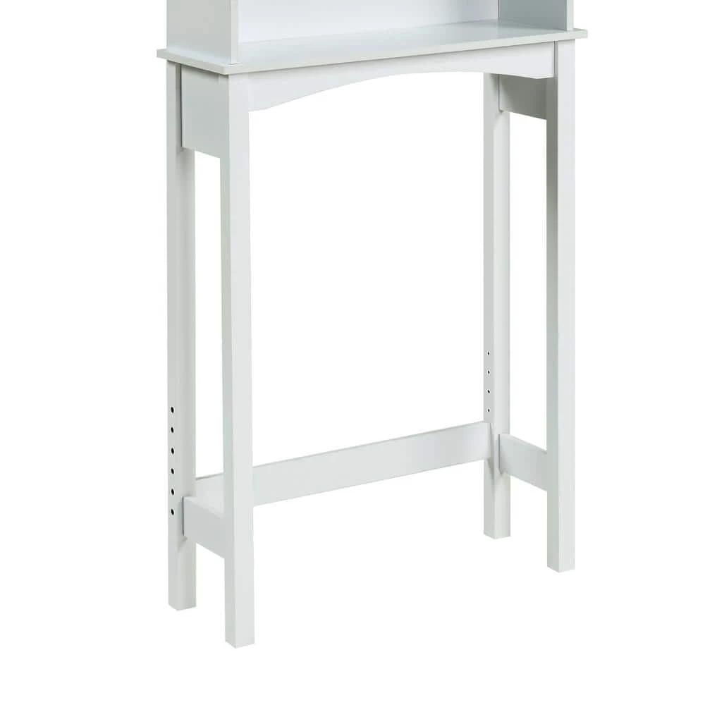 Polibi 23.6 in. W x 62 in. H x 8.9 in. D White Over-the-Toilet Storage with Adjustable Shelf Collect Cabinet 9 Polibi 23.6 in. W x 62 in. H x 8.9 in. D White Over-the-Toilet Storage with Adjustable Shelf Collect Cabinet - Image 8