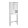 Unbranded 23.62 in. W x 61.81 in. H x 9.05 in. D White Over-the-Toilet Storage Bathroom Cabinet 1 Unbranded 23.62 in. W x 61.81 in. H x 9.05 in. D White Over-the-Toilet Storage Bathroom Cabinet -Toilet Storage Shop white over the toilet storage s01cuu080 64 1000