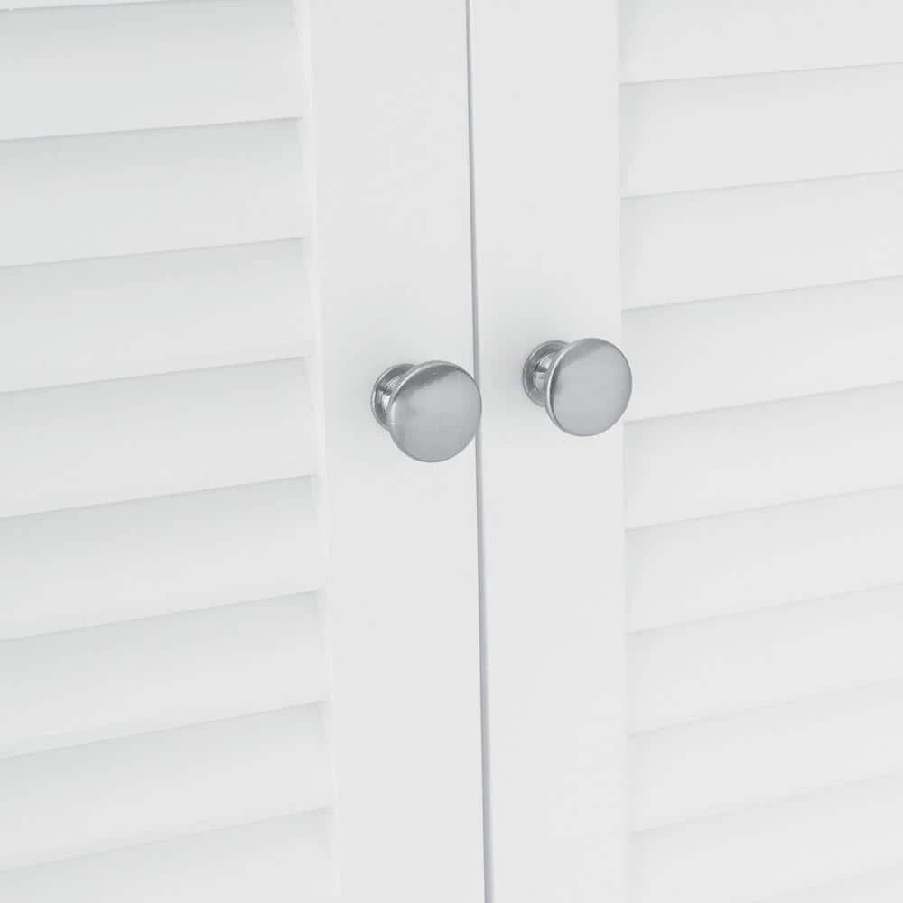 FORCLOVER 26 in. W x 61.8 in. H x 10 in. D White Over-the-Toilet Storage Bathroom Space Saver with Double Doors 5 FORCLOVER 26 in. W x 61.8 in. H x 10 in. D White Over-the-Toilet Storage Bathroom Space Saver with Double Doors - Image 3