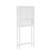 RiverRidge Home Madison 27.5 in. W x 63.75 in. H x 7.75 in. D White Over-the-Toilet Storage -Toilet Storage Shop white riverridge home over the toilet storage 06 117 64 1000