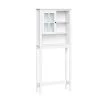 RiverRidge Home Danbury 27.44 in. W x 63.75 in. H x 7.75 in. D Space Saver in White -Toilet Storage Shop white riverridge home over the toilet storage 06 169 64 1000