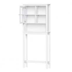 RiverRidge Home Danbury 27.44 in. W x 63.75 in. H x 7.75 in. D Space Saver in White -Toilet Storage Shop white riverridge home over the toilet storage 06 169 77 1000