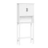 RiverRidge Home Monroe 27.38 in. W x 9.19 in. D x 63.75 in. H Over-the-Toilet Storage in White 1 RiverRidge Home Monroe 27.38 in. W x 9.19 in. D x 63.75 in. H Over-the-Toilet Storage in White -Toilet Storage Shop white riverridge home over the toilet storage 06 184 64 1000