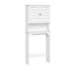 RiverRidge Home Brookfield 27.38 in. W x 64.38 in. H x 9.25 in. D White MDF Over-the-Toilet Storage 2 RiverRidge Home Brookfield 27.38 in. W x 64.38 in. H x 9.25 in. D White MDF Over-the-Toilet Storage -Toilet Storage Shop white riverridge home over the toilet storage 06 197 64 1000