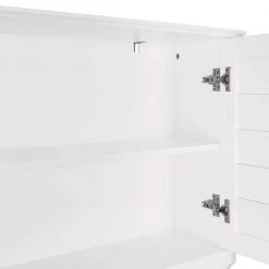 RiverRidge Home Brookfield 27.38 in. W x 64.38 in. H x 9.25 in. D White MDF Over-the-Toilet Storage -Toilet Storage Shop white riverridge home over the toilet storage 06 197 76 1000