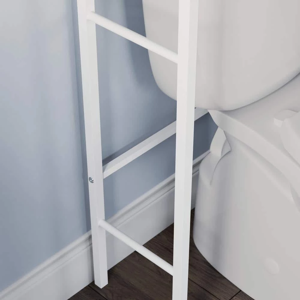 SAUDER North Avenue 25.197 in. W x 56.89 in. H x 9.331 in. D White Over-the Toilet Storage Etagere 6 SAUDER North Avenue 25.197 in. W x 56.89 in. H x 9.331 in. D White Over-the Toilet Storage Etagere - Image 4