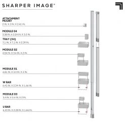 Sharper Image Shower Caddy 4-Tier -Toilet Storage Shop white sharper image shower caddies 1012445 66 1000