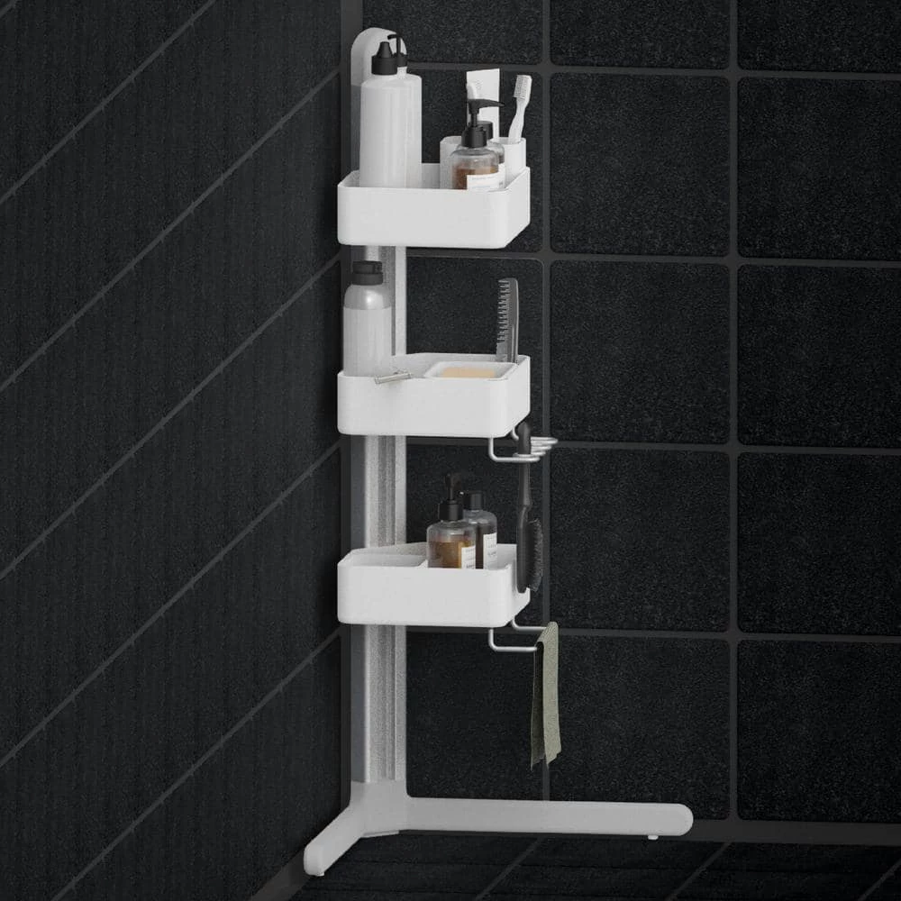 Sharper Image 3-Tier Adjustable Shower Caddy Corner 13 Sharper Image 3-Tier Adjustable Shower Caddy Corner - Image 11