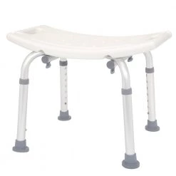 Winado 7 in. H Adjustable Medical Bath Shower Chair Detachable Tub Seat with Backrest Bath Stool -Toilet Storage Shop white shower seats 262566044229 1f 1000