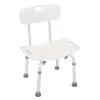 Winado 7 in. H Adjustable Medical Bath Shower Chair Detachable Tub Seat with Backrest Bath Stool 1 Winado 7 in. H Adjustable Medical Bath Shower Chair Detachable Tub Seat with Backrest Bath Stool -Toilet Storage Shop white shower seats 262566044229 64 1000