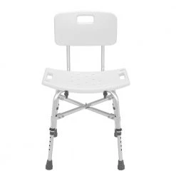 Winado Heavy-duty Adjustable Height Bath Shower Chair Bench Stool Tub Seat Backrest -Toilet Storage Shop white shower seats 263515991748 1f 1000