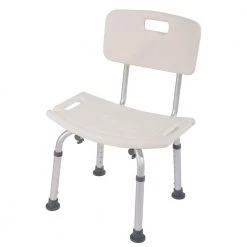 Winado Adjustable Medical Shower Chair Bath Tub Bench Stool Seat with Detachable Backrest