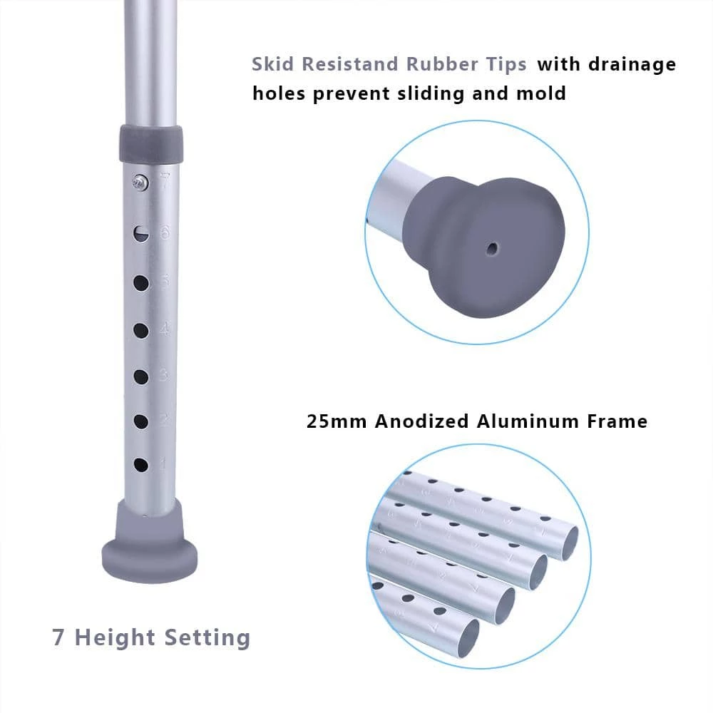 Winado Adjustable Safety Shower Chair Tub Seat Bench Bath Stool White 7 Winado Adjustable Safety Shower Chair Tub Seat Bench Bath Stool White - Image 5